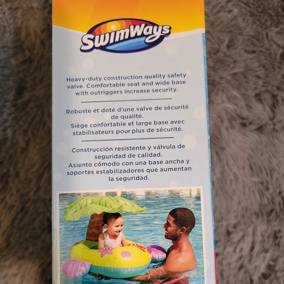 Swimways Sun Canopy Baby Boat- Palm Tree - Picture 3 of 7